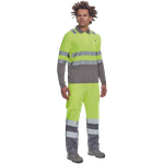 Cerva LEON HV Reflexná polokošeľa s dlhým rukávom