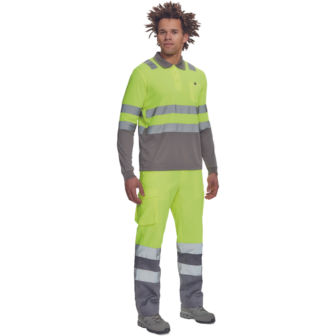 Cerva LEON HV Reflexná polokošeľa s dlhým rukávom