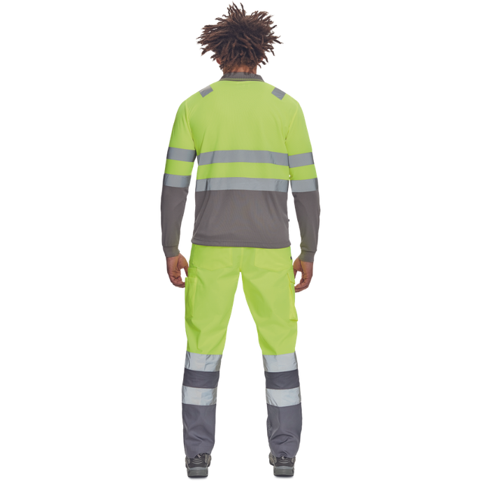 Cerva LEON HV Reflexná polokošeľa s dlhým rukávom