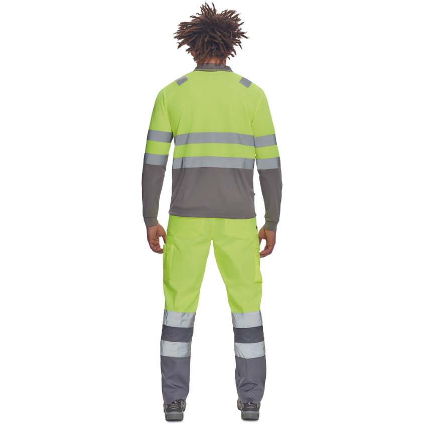 Cerva LEON HV Reflexná polokošeľa s dlhým rukávom