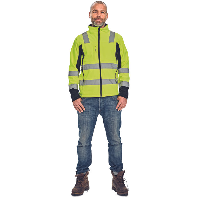 Cerva MALTON Reflexná softshellová bunda