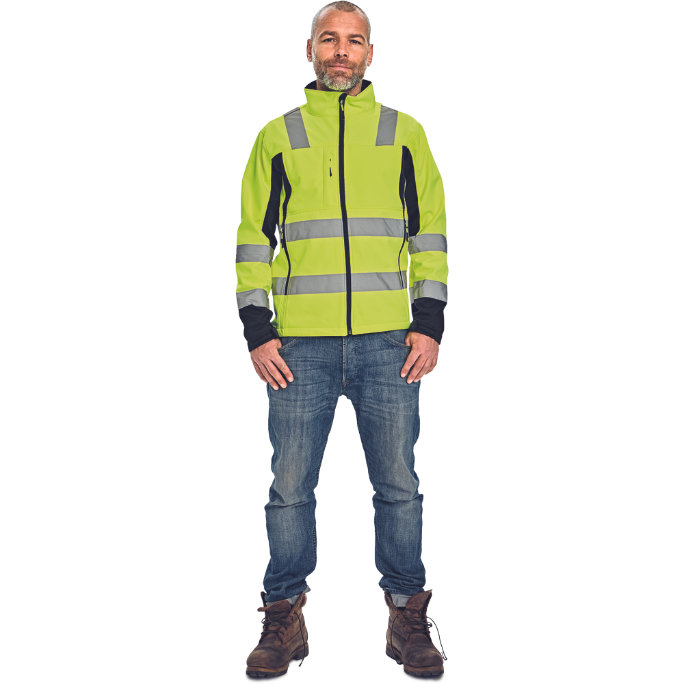 Cerva MALTON Reflexná softshellová bunda