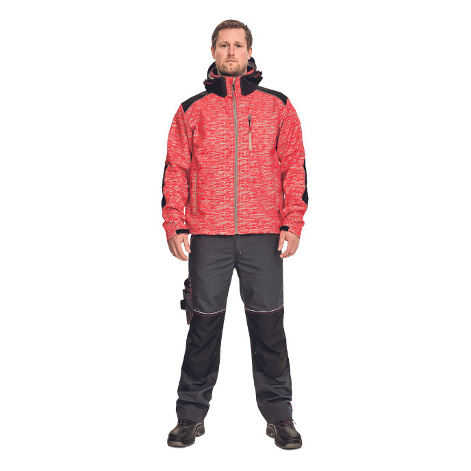 Cerva KNOXFIELD PRINTED Softshellová reflexná bunda