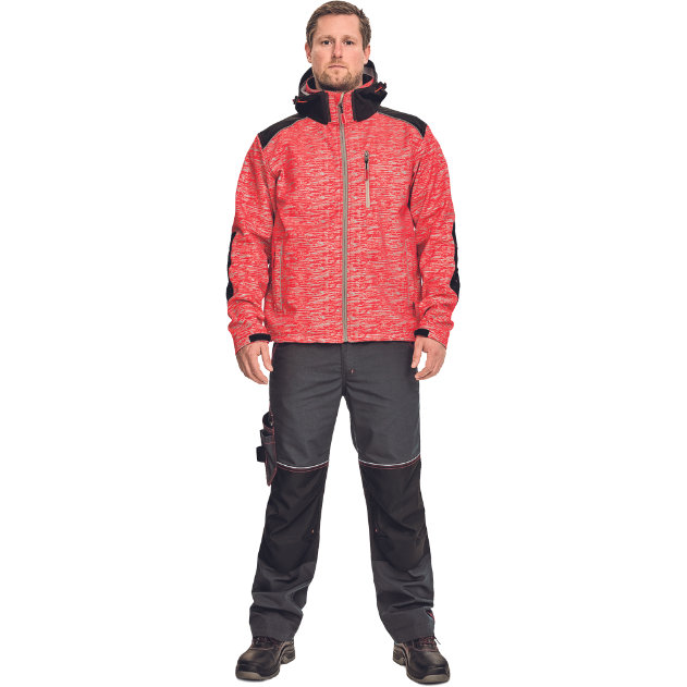 Cerva KNOXFIELD PRINTED Softshellová reflexná bunda