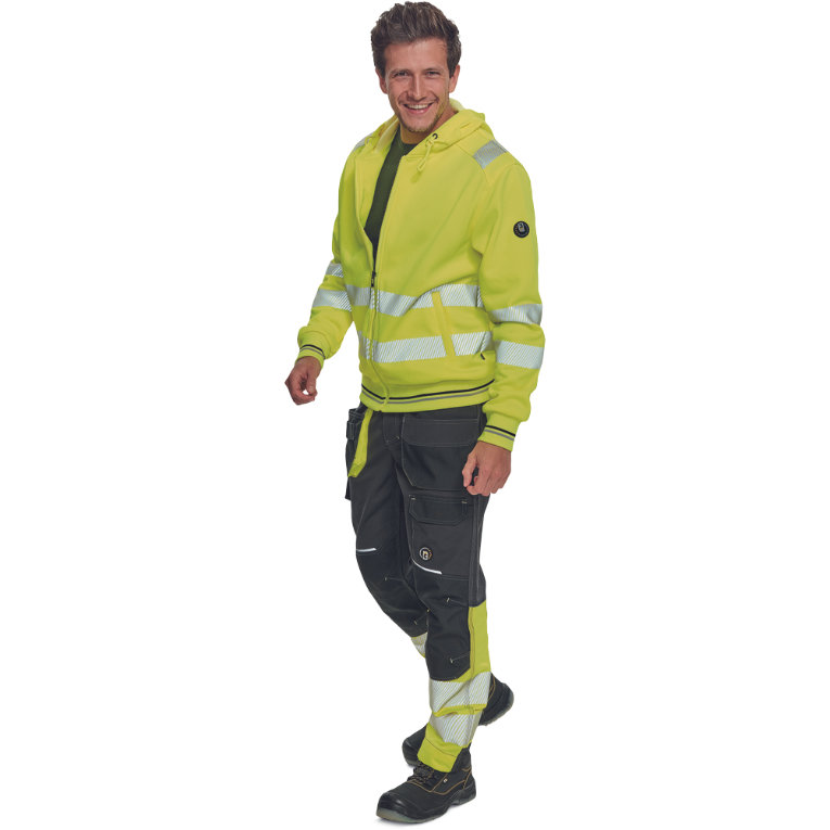 Cerva SHELDON HV Reflexná mikina s kapucňou