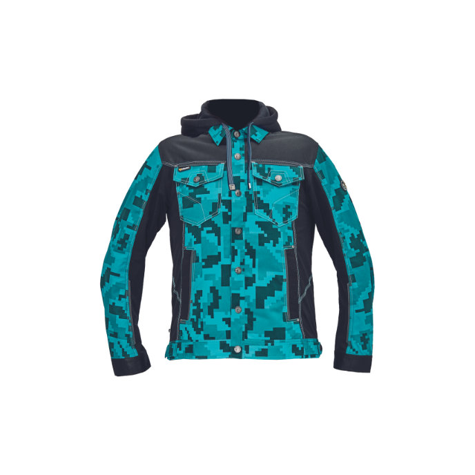 Cerva NEURUM CAMOU Pracovná bunda s kapucňou