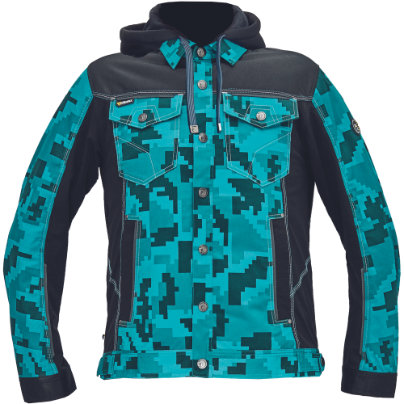 Cerva NEURUM CAMOU Pracovná bunda s kapucňou