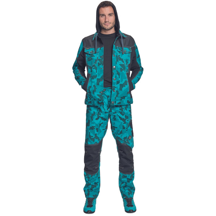 Cerva NEURUM CAMOU Pracovná bunda s kapucňou