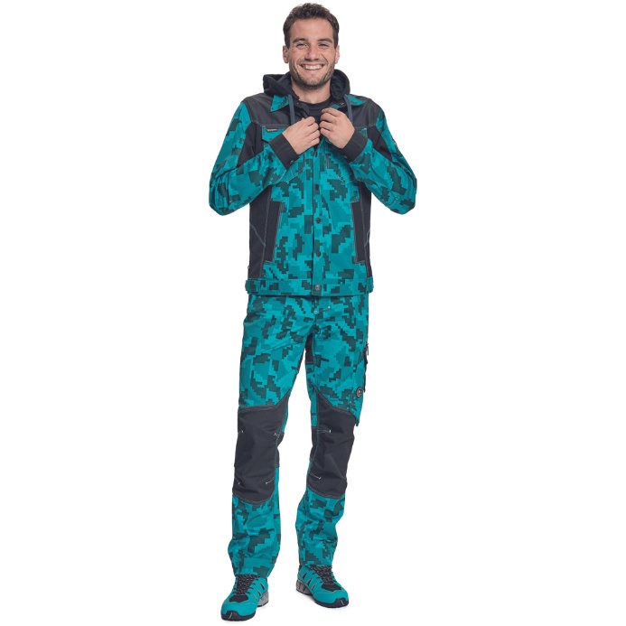 Cerva NEURUM CAMOU Pracovná bunda s kapucňou