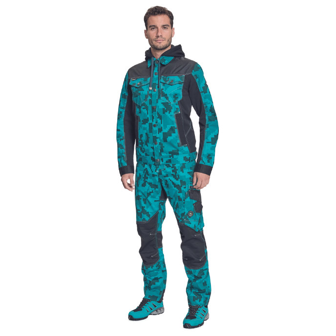 Cerva NEURUM CAMOU Pracovná bunda s kapucňou