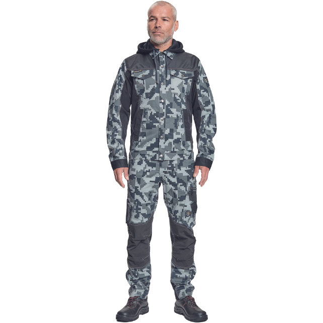 Cerva NEURUM CAMOU Pracovná bunda s kapucňou