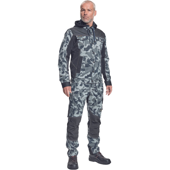 Cerva NEURUM CAMOU Pracovná bunda s kapucňou