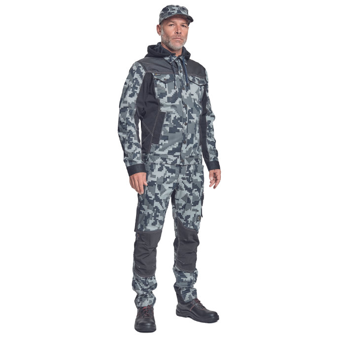 Cerva NEURUM CAMOU Pracovná bunda s kapucňou