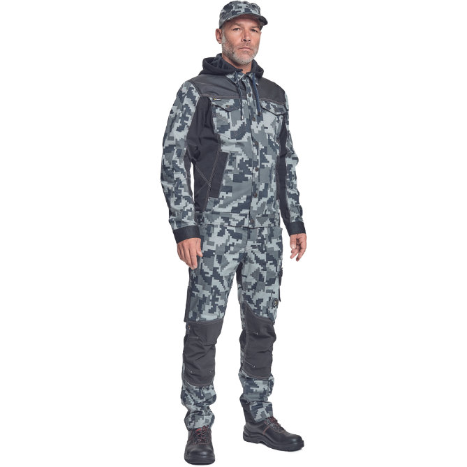 Cerva NEURUM CAMOU Pracovná bunda s kapucňou