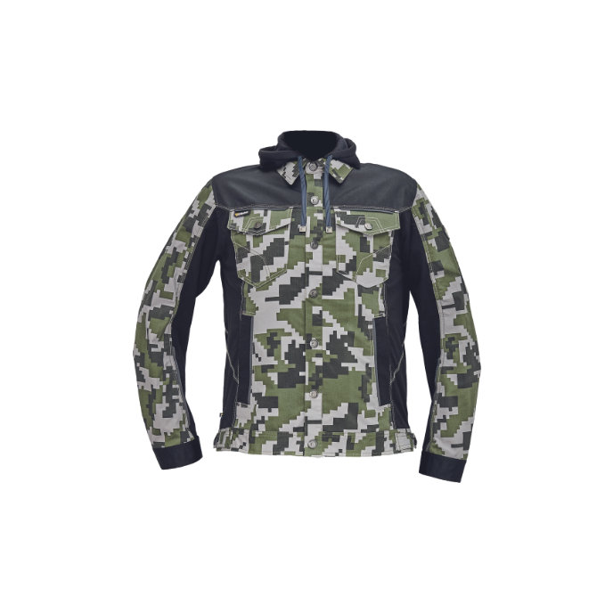 Cerva NEURUM CAMOU Pracovná bunda s kapucňou