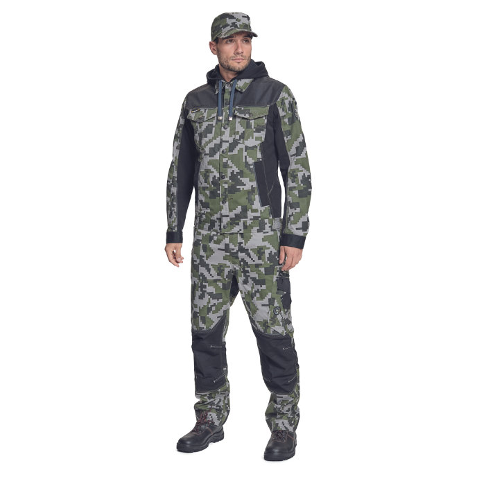 Cerva NEURUM CAMOU Pracovná bunda s kapucňou