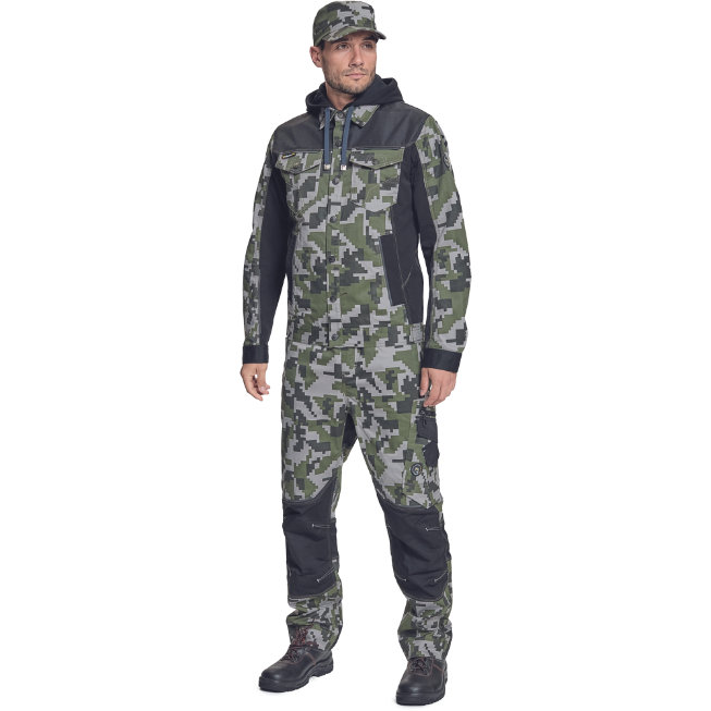 Cerva NEURUM CAMOU Pracovná bunda s kapucňou