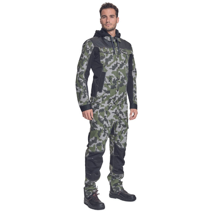 Cerva NEURUM CAMOU Pracovná bunda s kapucňou