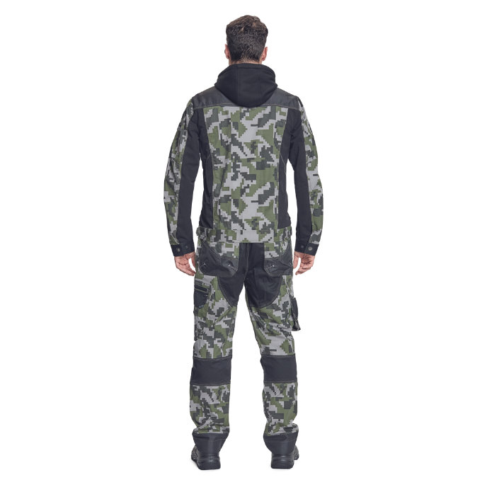 Cerva NEURUM CAMOU Pracovná bunda s kapucňou