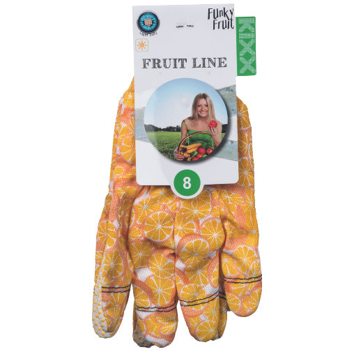 Kixx FUNKY FRUIT Dámske pracovné rukavice 12 párov