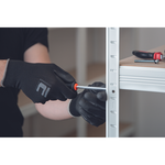 Cerva BUNTING EVOLUTION BLACK Pracovné rukavice 12 párov