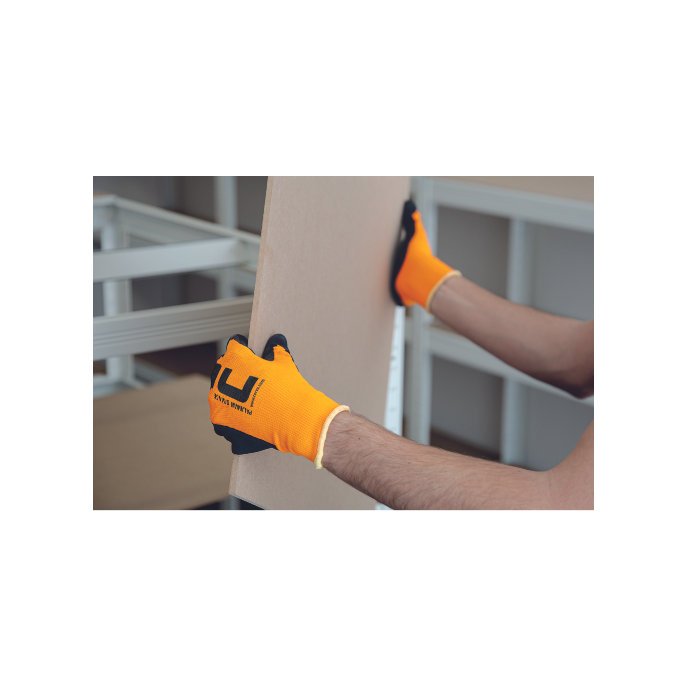 Cerva PALAWAN ORANGE Pracovné rukavice 12 párov