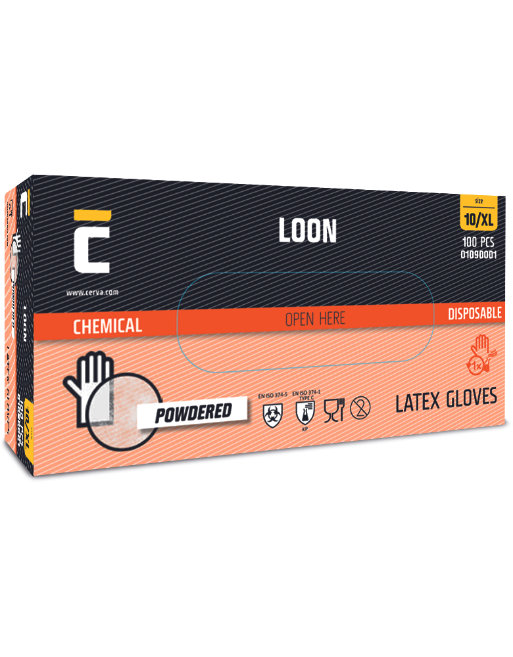 Cerva LOON Jednorazové rukavice 100 ks