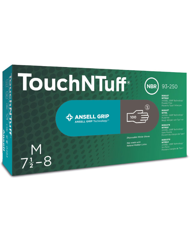 Ansell 92-250 TOUCH N TUFF Jednorazové rukavice 100 ks