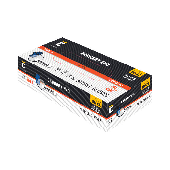 Cerva BARBARY EVO Nitril Jednorazové rukavice 100 ks