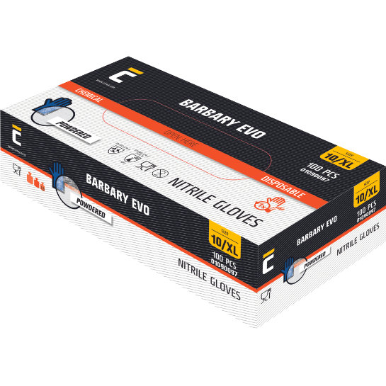 Cerva BARBARY EVO Nitril Jednorazové rukavice 100 ks