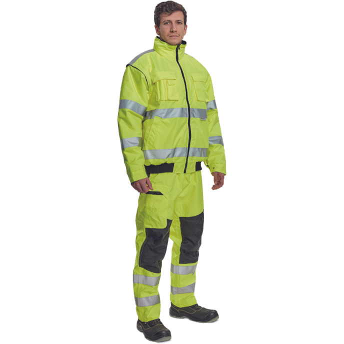 Cerva CLOVELLY Reflexná nepremokavá bunda 2v1