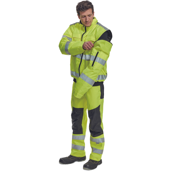 Cerva CLOVELLY Reflexná nepremokavá bunda 2v1