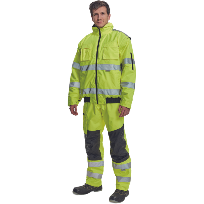 Cerva CLOVELLY Reflexná nepremokavá bunda 2v1