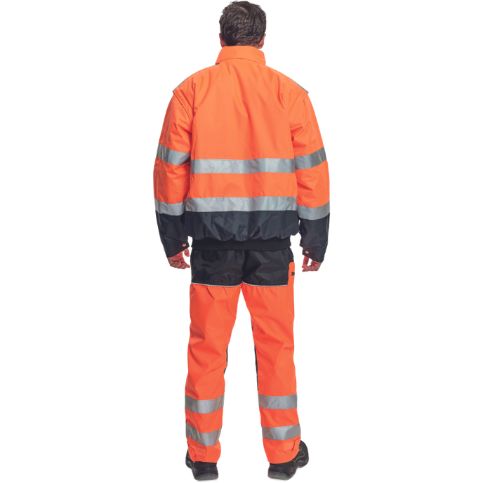 Cerva CLOVELLY Reflexná nepremokavá bunda 2v1