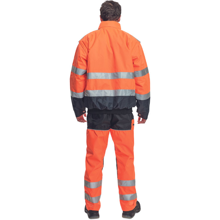 Cerva CLOVELLY Reflexná nepremokavá bunda 2v1