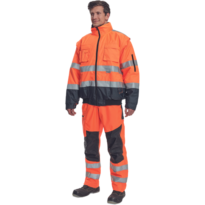 Cerva CLOVELLY Reflexná nepremokavá bunda 2v1