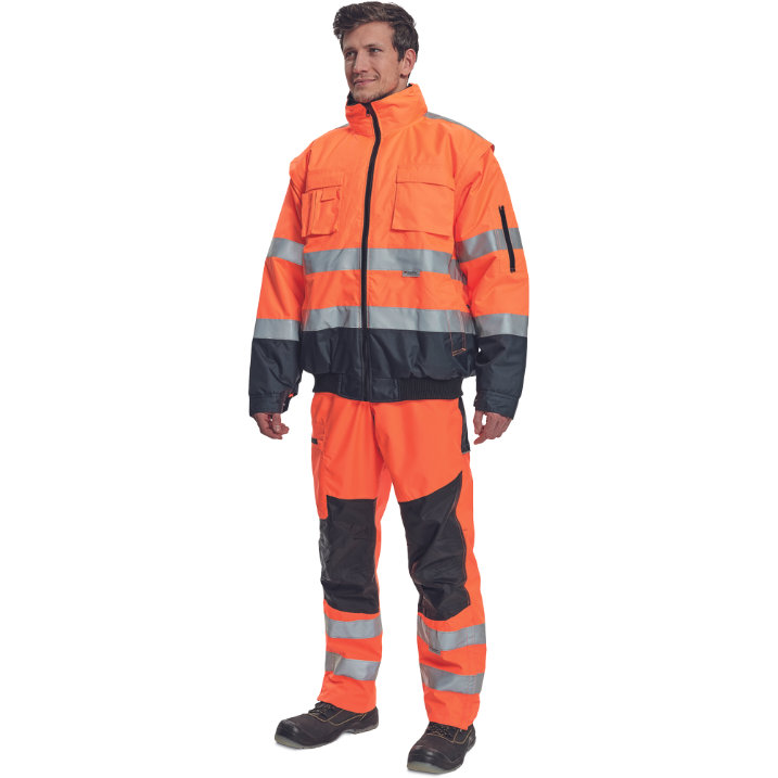 Cerva CLOVELLY Reflexná nepremokavá bunda 2v1