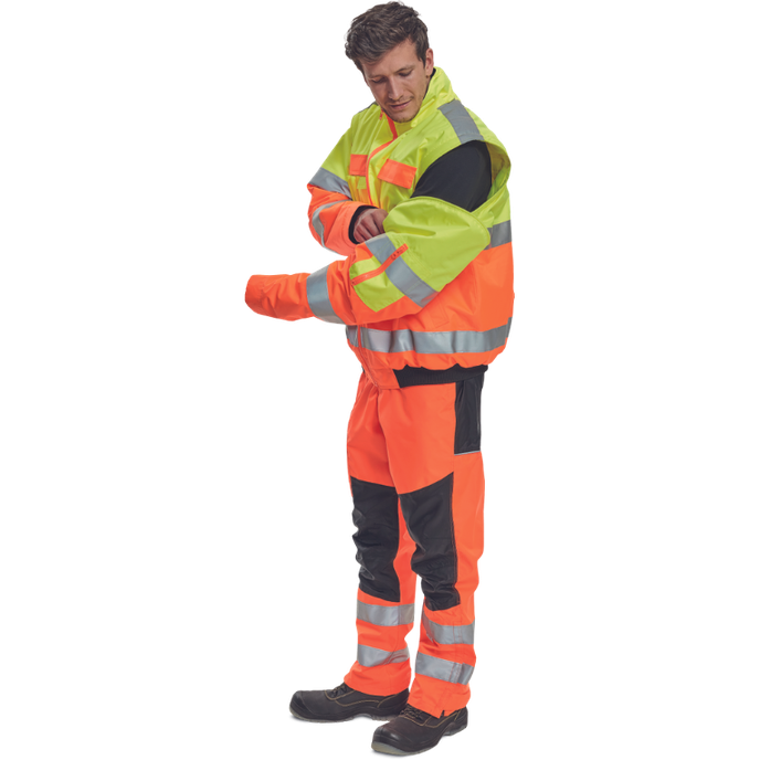 Cerva CLOVELLY Reflexná nepremokavá bunda 2v1