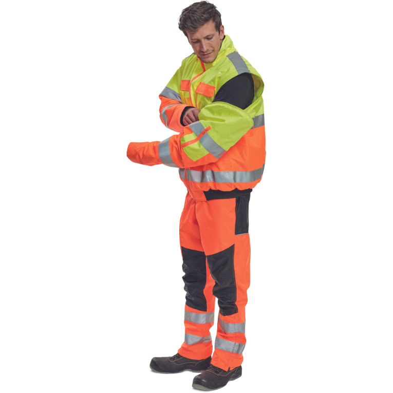 Cerva CLOVELLY Reflexná nepremokavá bunda 2v1