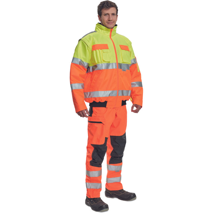 Cerva CLOVELLY Reflexná nepremokavá bunda 2v1