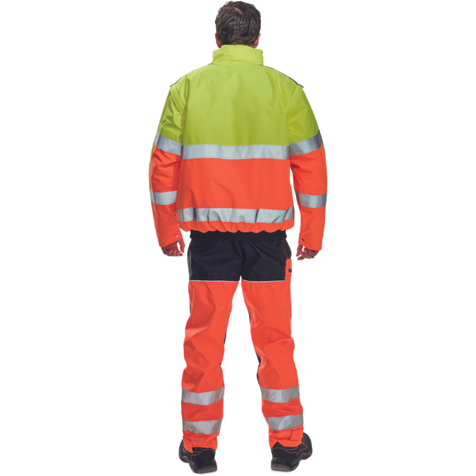 Cerva CLOVELLY Reflexná nepremokavá bunda 2v1