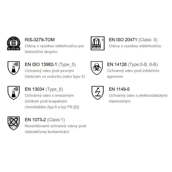 Dupont TYVEK 500 HV Reflexná jednorazová kombinéza