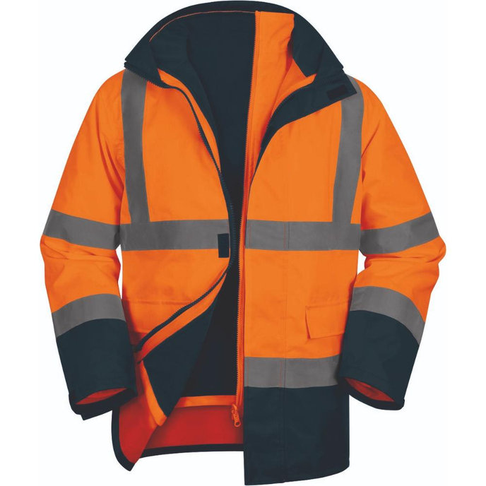 Delta Plus SPEED2 Reflexná zimná nepremokavá parka 5 v 1