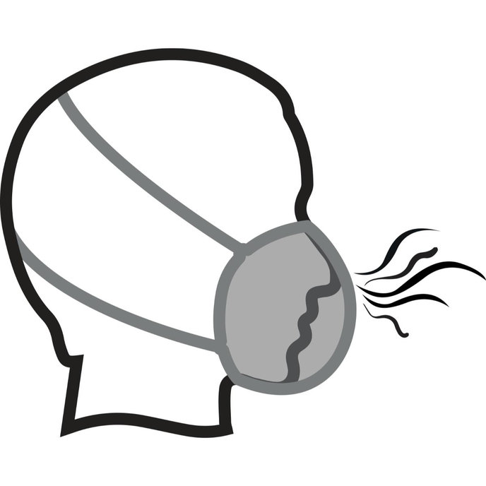 Delta Plus SPIDERMASK P2W FFP2W Protizápachová maska 5 ks