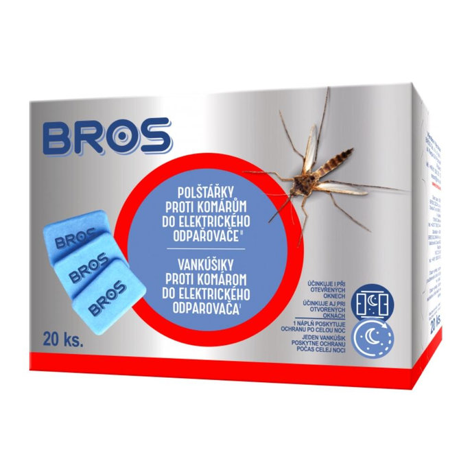 Bros Náhradné vankúšiky do elektrického odparovača 20 ks