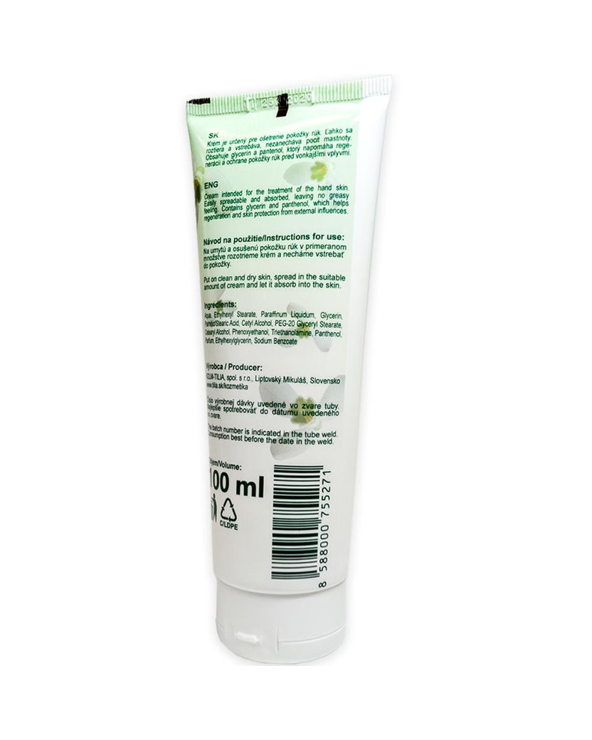 Tilia Krém na ruky s glycerínom a pantenolom 100 ml