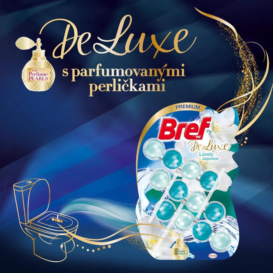 Bref DeLuxe Jasmine WC blok 3x50g