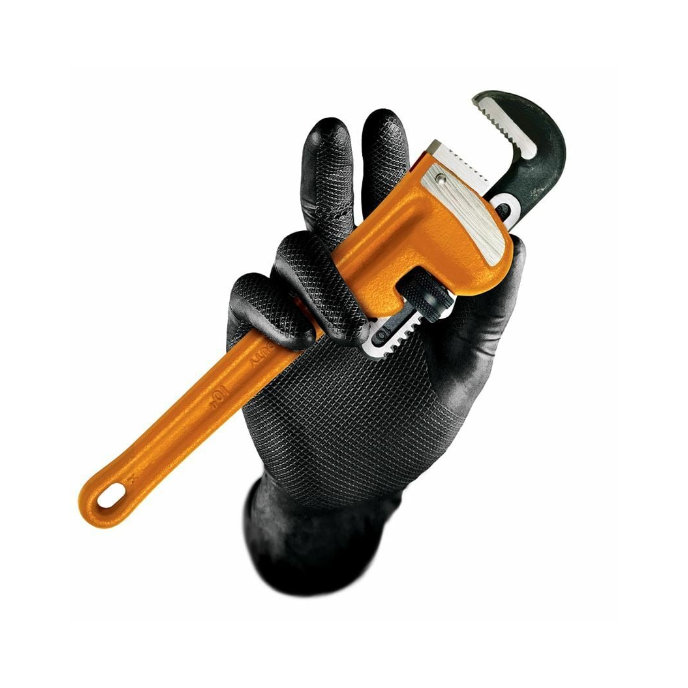 Grippaz 246BK Jednorazové nitrilové rukavice 50 ks