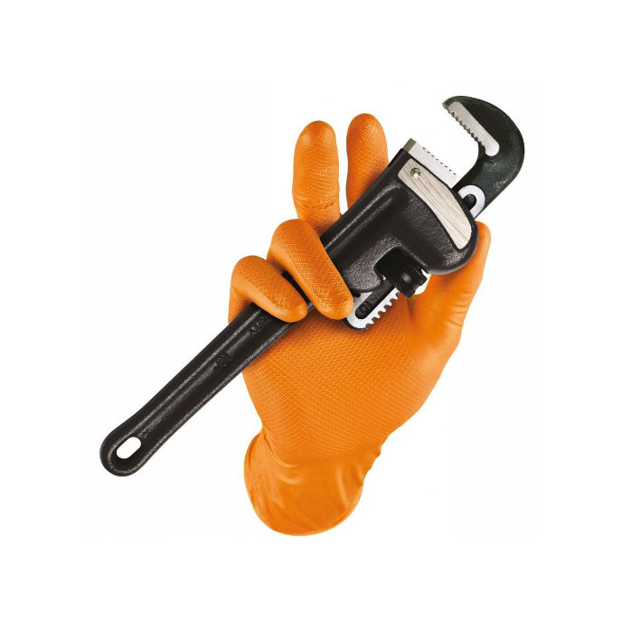 Grippaz 246OR Jednorazové nitrilové rukavice 50 ks