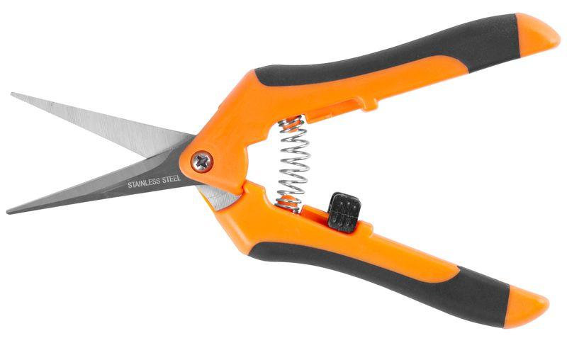 Strend Pro Nožnice ručné, záhradné, zastrihávacie na kvety, rastliny a konáre, oranžové